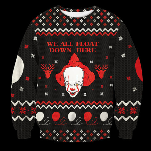 Divesart - We All Float Unisex villapaita - Ruma joulupaita